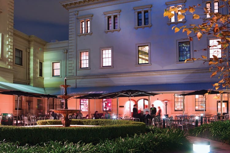 Courtyard in the evening